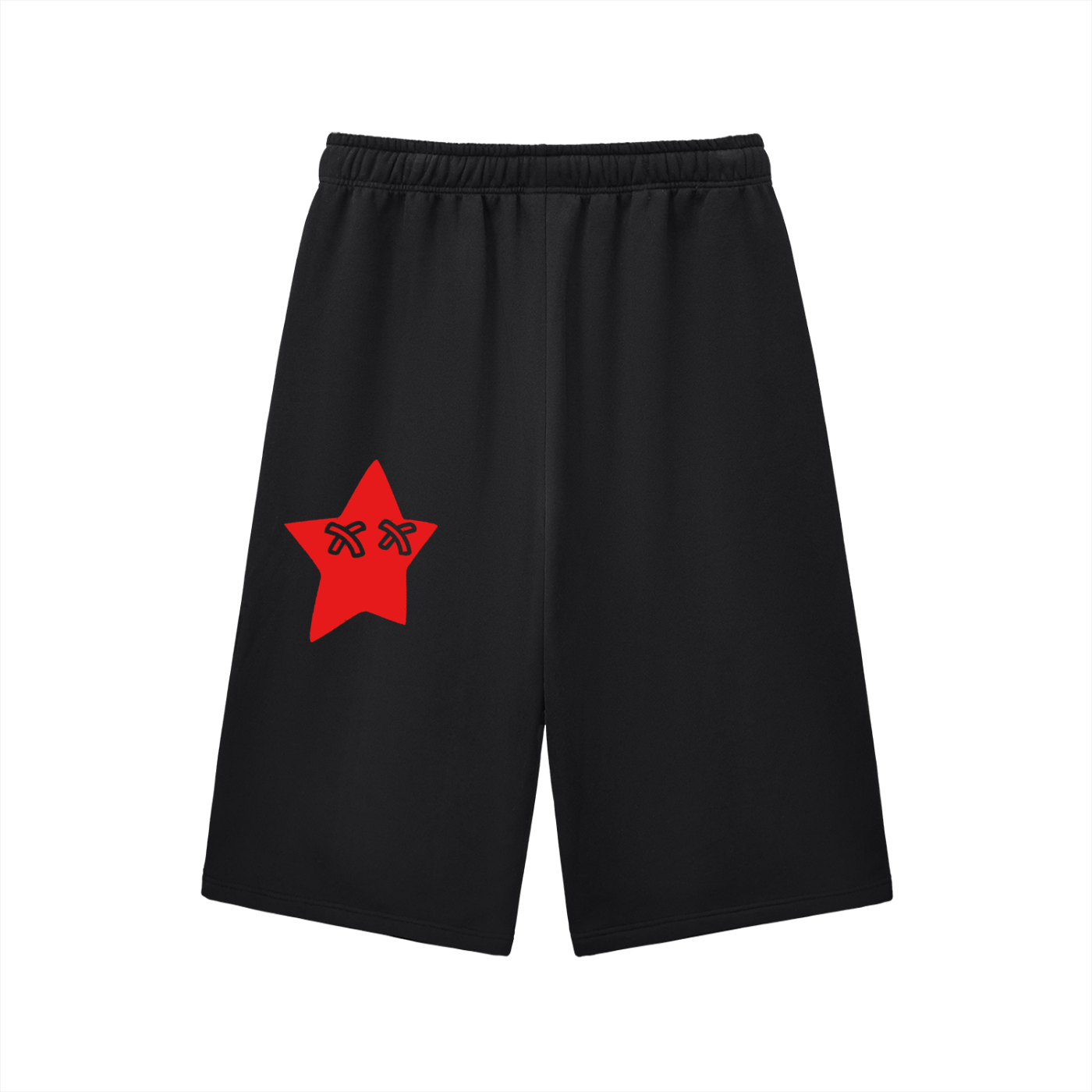 Relaxed Drawstring Three-quarter Sweatpants