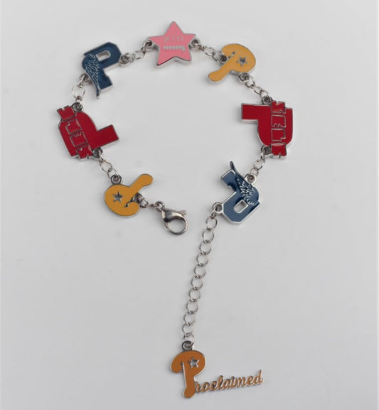 Proclaimed Logo Charm Bracelet